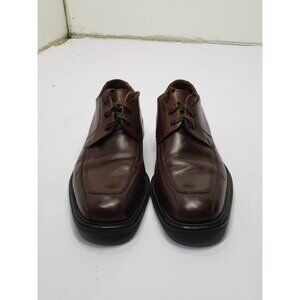 Johnson & Murphy 209300 Brown Oxford Men Lace Up Loafers Size 10.5M J&M